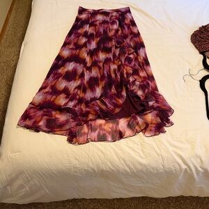 Elegant Purple and Pink Women's Skirt